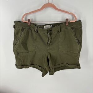 Torrid Green Cargo Shorts Relaxed Fit